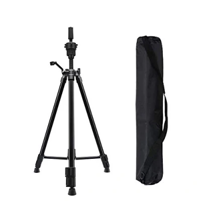 Imagen de Tripode cabeza Peluqueria, DanseeMeibr Plus Ajustable (24 64 Pulgada) Soporte de trípode antideslizante Aluminio, para Maniqui Peluqueria con Bolsa Transporte