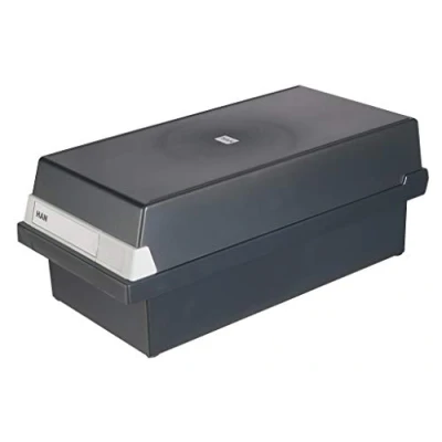 Imagen de HAN 854956 13 Cajón para tarjetas, fabricado en poliestireno, capacidad 1300 tarjetas aprox., A6 horizontal, 177 x 140 360 mm, color negro