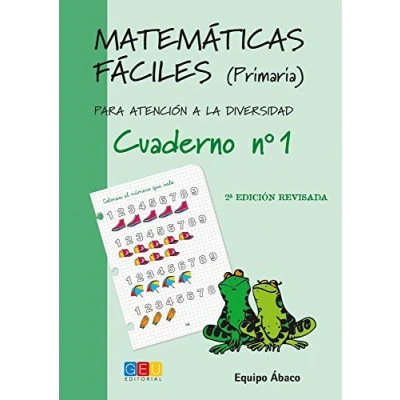 Imagen de Matemáticas fáciles 1 / Editorial GEU 1º Primaria Mejora la resolución de ejercicios matemáticos Recomendado como apoyo (MATEMATICAS FACILES)