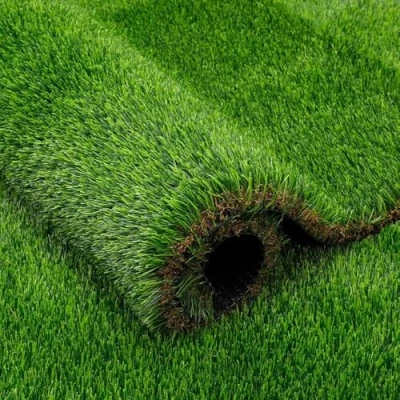 Imagen de YOEVU Césped Artificial Realista 40mm Resistente a UV y Clima Instalación Fácil Sin Mantenimiento Seguro para Niños Mascotas, Verde (1X5 Metros)