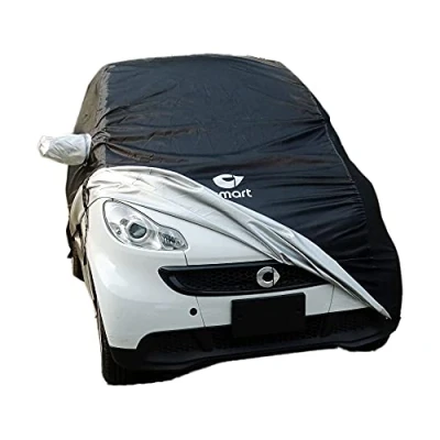 Imagen de Funda De Coche Impermeable Cubierta Completa Para Smart Fortwo 451 453 Exterior E Interior ProteccióN Contra La Lluvia, El Sol Y Los Rayos Uv Protector Solar Verano Invierno