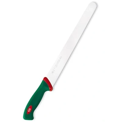 Imagen de Sanelli Línea Premana Professional,Cuchillo Jamón Cm.32,Acero Inoxidable,Verde y Rojo,