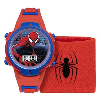 Imagen de Spiderman Reloj Digital para Niños de Cuarzo con Correa en Silicona SPD40012ARG