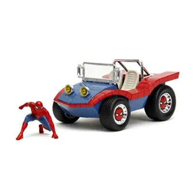 Imagen de Jada Buggy Metálico escala 1:24 con Partes móviles y Figura de Spiderman (253225030)