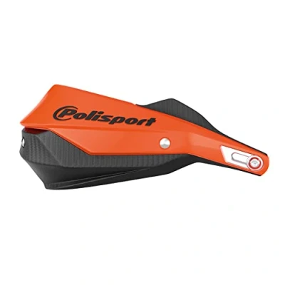 Imagen de Polisport 8308800004 Paramanos Trail Blazer Fabricado en plástico, Kit de Montaje Incluido Compatible con Todos los Modelos Motocross/Enduro Color Naranja/Negro
