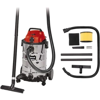 Imagen de Einhell Aspirador seco húmedo TC VC 1930 SA (230 V, 1500 W, depósito de 30 L, nivel ruido 78 dB, poder succión 190 mbar, incluye varios accesorios)
