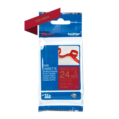Imagen de Brother textiles TZe RW54 Cinta para escribir (24 mm de ancho, 4 m largo, entre otros, P touch H200, H100LB/R, H105, E100/VP, D200/BW/VP, D210/VP, Cube, Cube Plus)