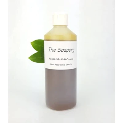 Imagen de Aceite de nim prensado en frío, virgen, sin refinar, 100 % natural, 500 ml