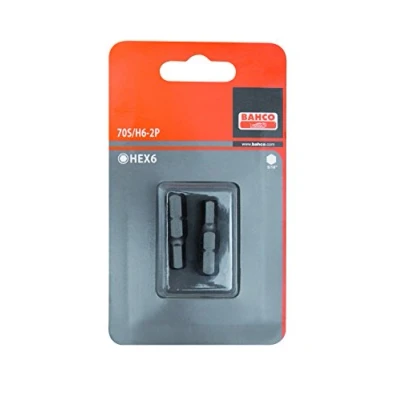 Imagen de Bahco 70S/H6 2P Carton 2 Puntas Hex 6X30 Mm 5/16