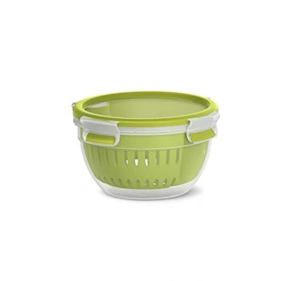Imagen de Emsa N10722 Clip &amp; Go Fruit Bowl Recipiente para conservar la frescura durante más tiempo, 100% hermético, junta fresca