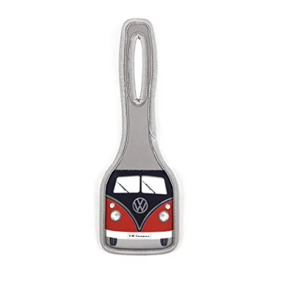 Imagen de BRISA VW Collection Etiqueta de Equipaje para Maleta T1 Camper Bus (Classic Bus/Rojo y Negro)