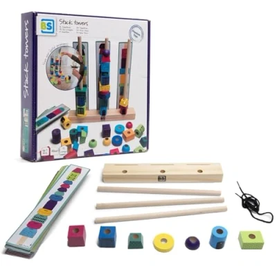 Imagen de BS Toys GA370 Stack Towers, Multicolor