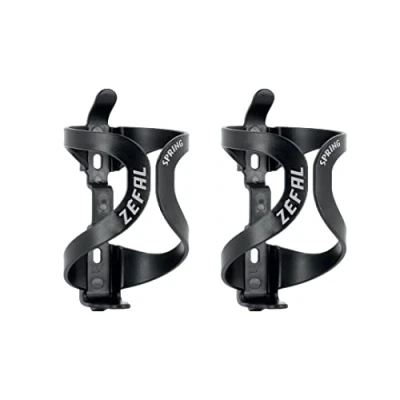 Imagen de ZEFAL Pack Spring Negro de Dos Portabidones Bicicleta Ligeros y Duraderos para Bicicletas Carretera MTB