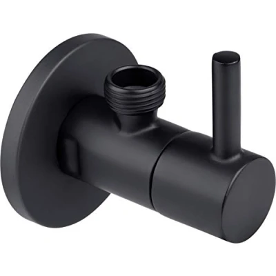Imagen de Cornat Válvula de ángulo diseño 1/2 pulgadas AG Conector grifo 3/8 con mango latón cromado/Válvula regulación esquina / T317005