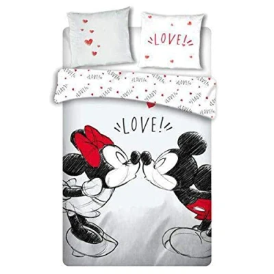 Imagen de AYMAX S.P.R.L., Funda nordica Love Mickey and Minnie Disney Cama, 240 x 220 cm