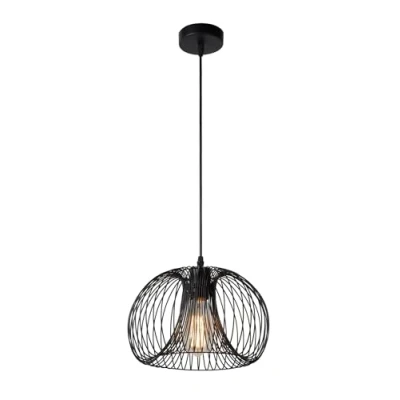 Imagen de Lucide 02400/30/30 VINTI Lámpara de techo, 230 V, 60 W, Negro, 30 cm x 148