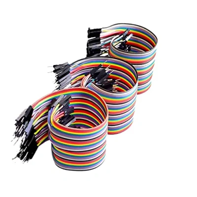 Imagen de Canzoon Jumper Wire Kit 120Pcs 40Cm Cable Puente Macho A Hembra,Macho Macho,Hembra Hembra Dupont Largo Para Maqueta, Prueba De Circuito Rápido