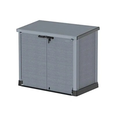 Imagen de Duramax Arcón cubre cubos exterior 1200 L PVC color gris claro