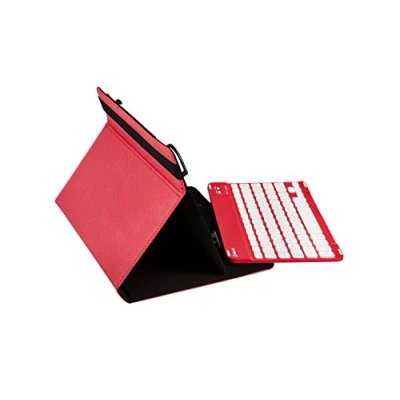Imagen de Funda con teclado Silver HT Gripcase, Hasta 10.4&quot;, Rojo, aluminio