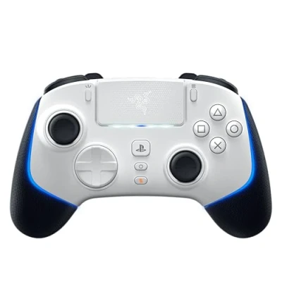 Imagen de Razer Wolverine V2 Pro Mando inalámbrico para PS5 y PC (HyperSpeed Wireless, botones de acción mecatáctiles, D Pad microinterruptor 8 direcciones, HyperTrigger) Blanco
