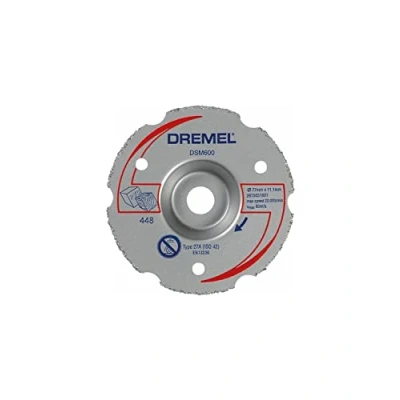 Imagen de Disco de corte Dremel DSM600 para la sierra compacta DSM20, hoja circular con 20 mm profundidad cortes rectos, inmersión y al ras