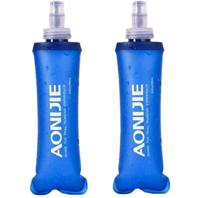 Imagen de AONIJIE 2pcs unidades 250 ml / 500 plegable Deportes BPA Libre de PVC Botella para deporte Flask Hidratación (250ML 2pcs)