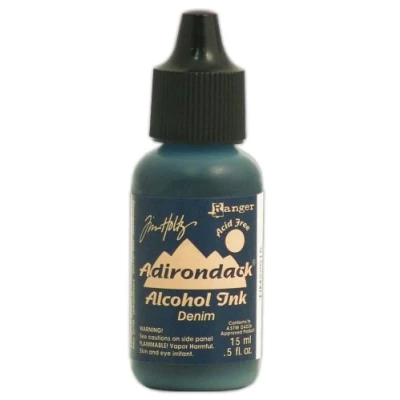 Imagen de Ranger Tim Holtz Tinta de Alcohol Adirondack, Denim, Azul, Talla Unica