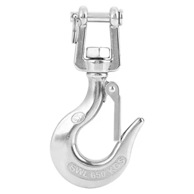 Imagen de Gancho de seguridad giratorio acero inoxidable 304 levantamiento ojo con accesorio aparejo 650kg / 1000kg(650kg)