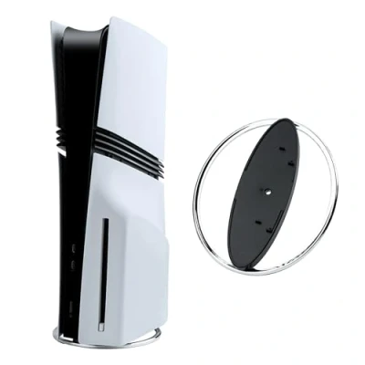 Imagen de Wigearss Soporte Vertical para Consola PS5/PS5 Slim/PS5 Pro, Redondo de Metal Pro Disco y Edición Digital