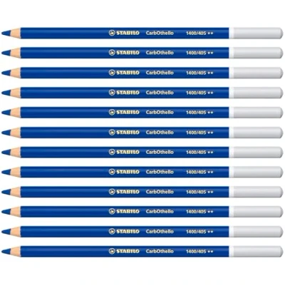 Imagen de Lápiz de Color tiza pastel STABILO CarbOthello Caja con 12 unidades azul ultramar