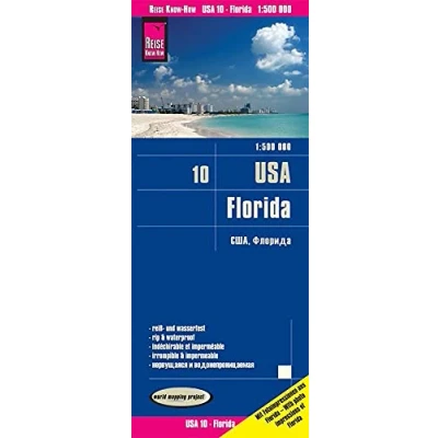 Imagen de Florida, mapa de carreteras impermeable. Escala 1:500.000. Reise Know How.: Alle Nationalparks, viele Stateparks. Empfehlenswerte Orte. ... GPS tauglich: 10 (USA Florida (1:500.000))