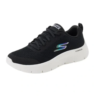 Imagen de Skechers, GO Walk Flex Viva Mujer, Ribete Blanco Textil Negro, 35.5 EU