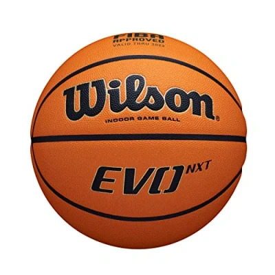 Imagen de Wilson Pelota de baloncesto EVO NXT FIBA GAME BALL, Cuero mixto, Juego en interior