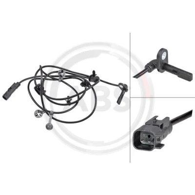 Imagen de A.B.S. 31871 Sensor de ABS activo 1890 negro OPEL: Insignia A Sports Tourer, Berlina, Hatchback