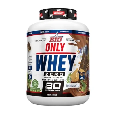 Imagen de BIG Proteínas Whey en Polvo para Masa Muscular y Recuperación, Máxima Calidad, Materia Prima Pemium Patentada, Sin Lactosa, Azúcar, Grumos (2Kg, Mowgly Chocolate)