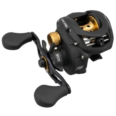 Imagen de Lew&#039;s Classic Pro Speed Spool SLP 7.5:1 Carrete de Cebo para Mano Izquierda, Color Negro, Dorado