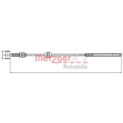 Imagen de METZGER 11.5760 Cable de Freno Mano delante 445 COFLE OPEL: Combo C Tour