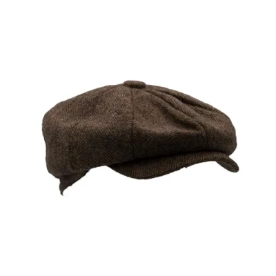 Imagen de Walker and Hawkes Gorra Tommy Baker Boy de Lana 8 Paneles Espiga Marrón L (59cm)