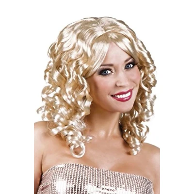 Imagen de Boland Peluca Cocktail para adultos, pelo sintetico rizado, peinado disfraces, carnaval, fiesta tematica, Halloween o JGA