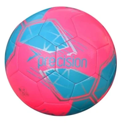 Imagen de Precision Fusion Mini balón de fútbol Alto Rendimiento, Duradero, TPU Cosido a máquina, Forro EVA 2 mm, Ligero, 160 g, Rosa, tamaño Oficial la Pelota 1