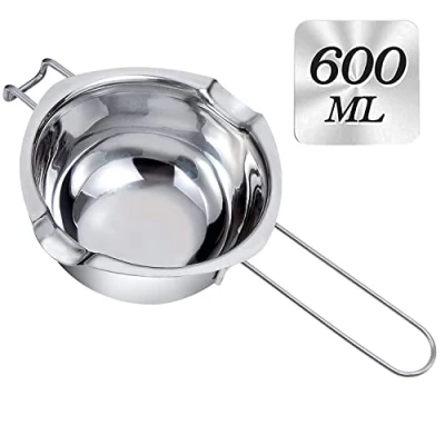 Imagen de Cacerola de acero inoxidable 304 600 ml, para derretir chocolate, cera, dulces y velas