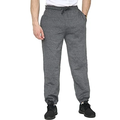 Imagen de Skytex UK Pantalones de chándal en tela forro polar para hombre (tallas S a 8XL, 4 colores) Negro gris oscuro XX Large