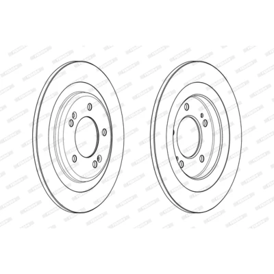 Imagen de FERODO PREMIER DDF2200C Disco de freno 284 10 5 114,3 macizo revestido sin accesorios HYUNDAI: i40 Berlina, CW