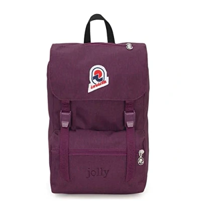 Imagen de Invicta Mochila, JOLLY SOLID S Mochila Casual, Unisex, Para la oficina, viajes de un día y desplazamientos, escuela, el deporte tiempo libre, Diseño Italiano, morado