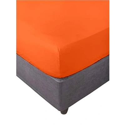 Imagen de Miracle Home Ajustable Elástica Sábana Bajera, Cama 180, Naranja