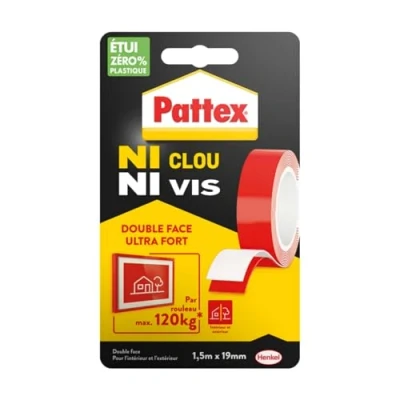 Imagen de Pattex Cinta adhesiva (120 kg, 19 mm x 1.5 m), 1 unidad