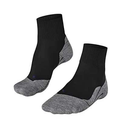 Imagen de FALKE TK5 Wander Cool Short M SSO lyocell hilo funcional anti ampollas fino 1 par, Calcetines para senderismo Hombre, Negro (Black Mix 3010), 42 43