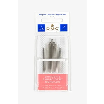 Imagen de DMC Agujas para bordar Pack de 16 aiguilles Bout pointu Broderie traditionnelle