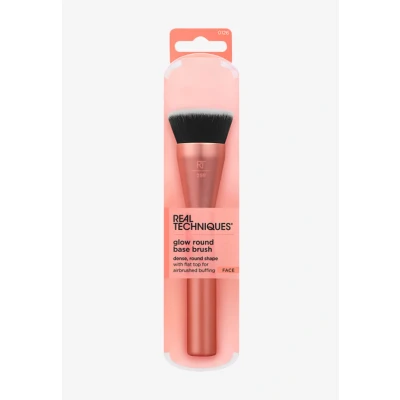 Imagen de Real Techniques brocha de maquillaje Glow base redonda, para líquido y en crema, plana pulir difuminar la cobertura, cerdas sintéticas densas, 1 unidad