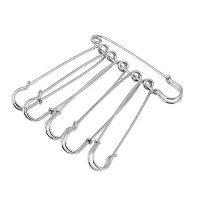 Imagen de Pinzas de Seguridad Alta Resistencia 5,7 cm, 50 Unidades Extra Fuertes Acero con Cierre Resorte Metal para Hacer Manualidades Ropa Bricolaje, Colcha Ropa, Mantas,